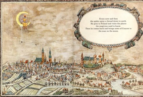 lamus-dworski:Excerpts from the book “The Magician of Cracow” written and illustrated by the Polish-