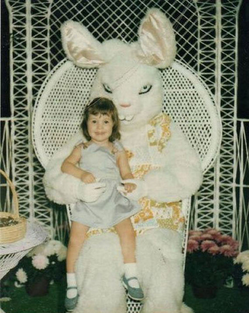 itsiesha:  kalidonn:  jenesaykwa:  christinaleannaruth:  jenesaykwa:  anothercleverjedimindtrick:  gethercookies:  creepiest easter bunnies  that last one  :(((  2nd to last one look like he on that shit  The kid or the bunny lmao  Bruh 