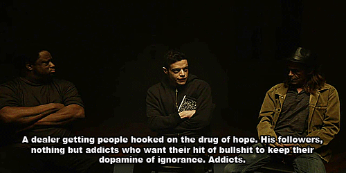 that1guykaiser:askflyleaf:friendly-neighborhood-patriarch:inkxlenses:Favorite Mr. Robot Scenes→