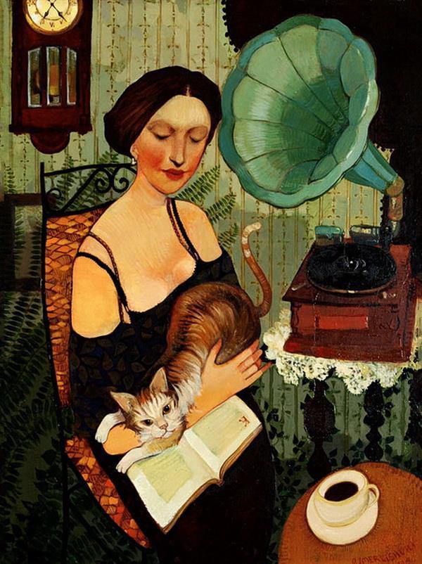 the-social-collective:  &lsquo;the girl with the book&rsquo; by *otar imerlishvili*