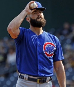 intostraightnakedguys:  US baseball player Jake Arrieta