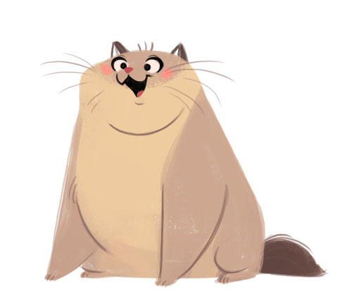 dailycatdrawings: 382: HAPPY TUBSHappy fat cats are the best 