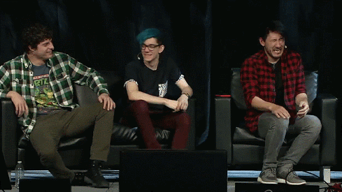 marielgum:  I lost it here haha(from the Markiplier & Friends panel)