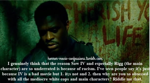 “i genuinely think that the reason saw iv and especially rigg (the main character) are so underrated