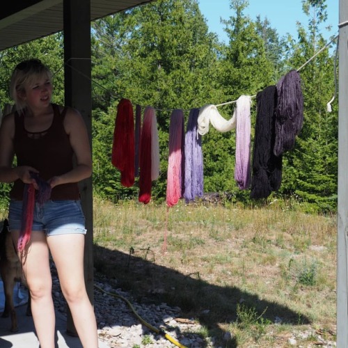 A look back at the yarn dying marathon that took place in the northern woods of Presque Isle, MI las