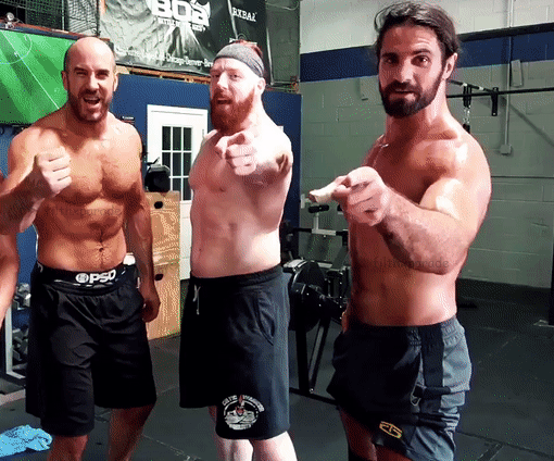 filthxparade:Cesaro, Sheamus, Seth Rollins