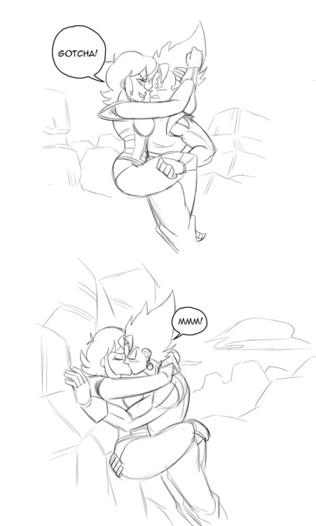 My part of a long overdue art trade with @xdreamer45x Her character Nomi training with Vegetto. The minute I was asked “Can you draw a fight scene and..” I was in! I don’t get to draw fight scenes that often so I went way overboard here and couldn’t