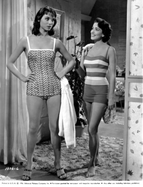 jasecarson:Elsa Martinelli (l) and  Julie Adams - 1957 “Four Girls in Town”