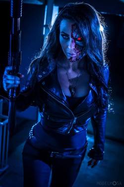 Steam-And-Pleasure: T-800(F) From Terminator 2 Judgement Daycosplayer: Nikki Steelphotographer: