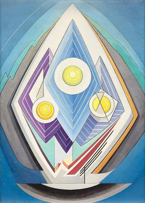 Lawren Stewart Harris (1885-1970) — Abstraction No. 4  [oil, canvas, 1939]
