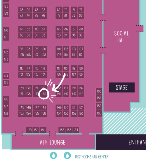 Hi everyone! I will be at FlameCon this weekend August 20-21st! Me and @aimeefleck will be at table 
