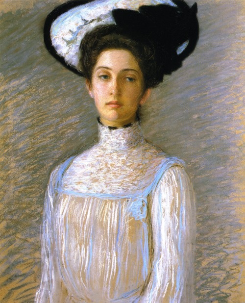 Alice in a White Hat, 1904, Lilla Cabot Perrywww.wikiart.org/en/lilla-cabot-perry/alice-in-a