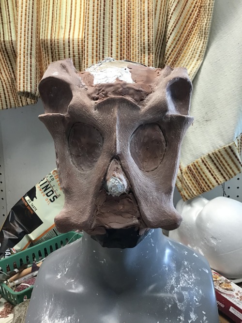 Back in september and october, I sculpted a pelvis mask, but went the cheap way with the molds and t