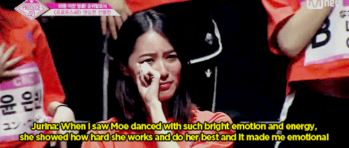 mochichan46:  Jurina reached peak soccer mom mode being supportive to Moe despite the two never interact because of different groups