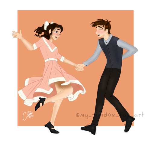 1912 Swing Dance Sketch