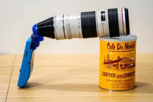 retrogamingblog: Photographer Bastiaan Ekeler made a modified zoom lens so that he could take photos