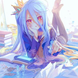 anime-fanarts:  Character: ShiroAnime: No Game No LifeNO GAME NO LIFE by Achyue (id 2825137) | ※ Reprint with permission