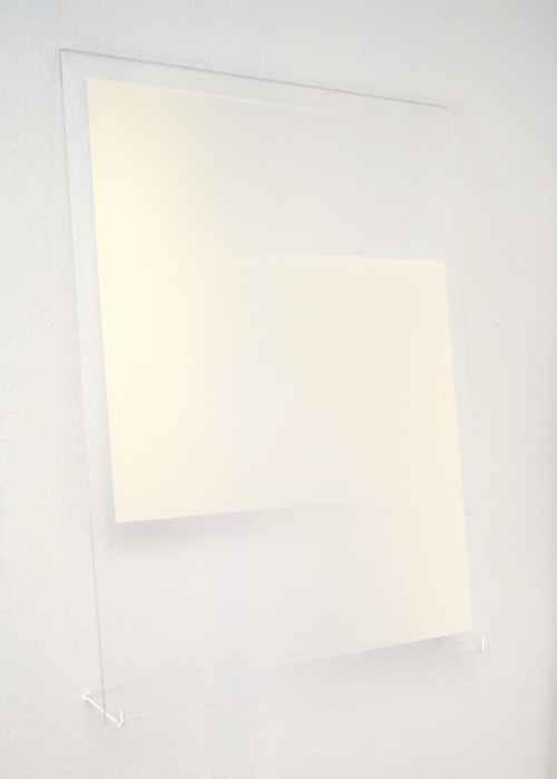 Loring Taoka(untitled - gold squares)Paint on plexiglass