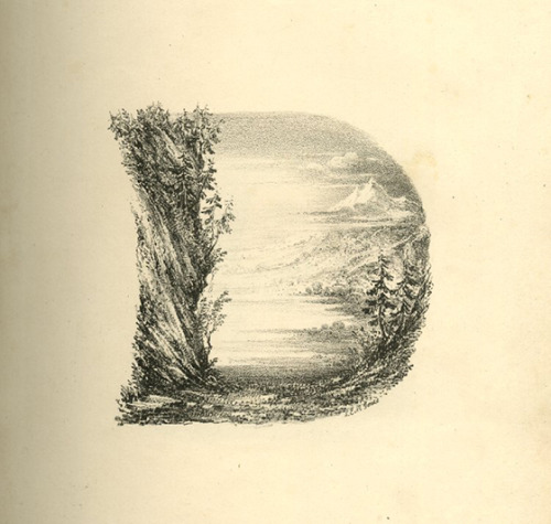 typostrate: Landscape Alphabet This is a series of 26 landscape scenes shaped as letters of the alph