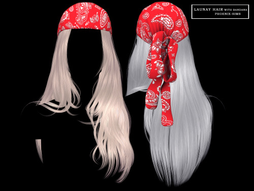  Sterling Hair: [DL]; Cataleya Hair: [DL] (free!);Launay Hair with Bandana: [DL];Matilda Hair: [DL];