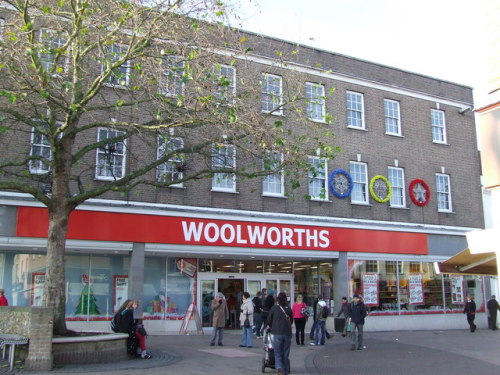 Woolworths, Bury St Edmunds, December 2008