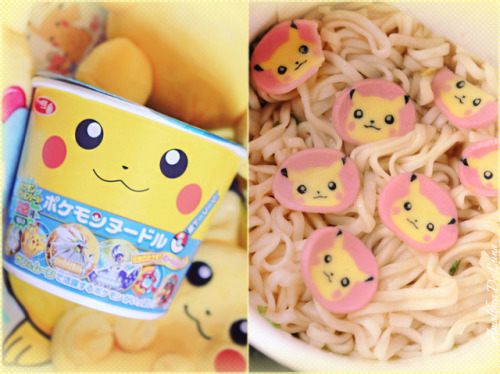 amaltheadeluna: Got some Pikachu ramen at the Pokemon center store :D