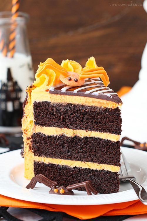 sweetoothgirl:   SPIDERWEB CHOCOLATE CAKE WITH VANILLA FROSTING  