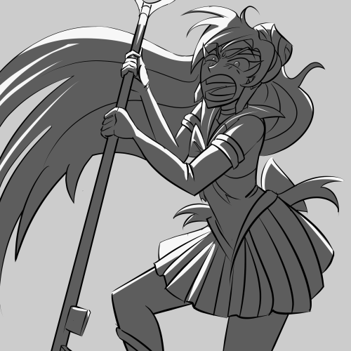 drawing-blog-of-fun:Inktober Day 25 Is Required Sailor Pluto Drawing.