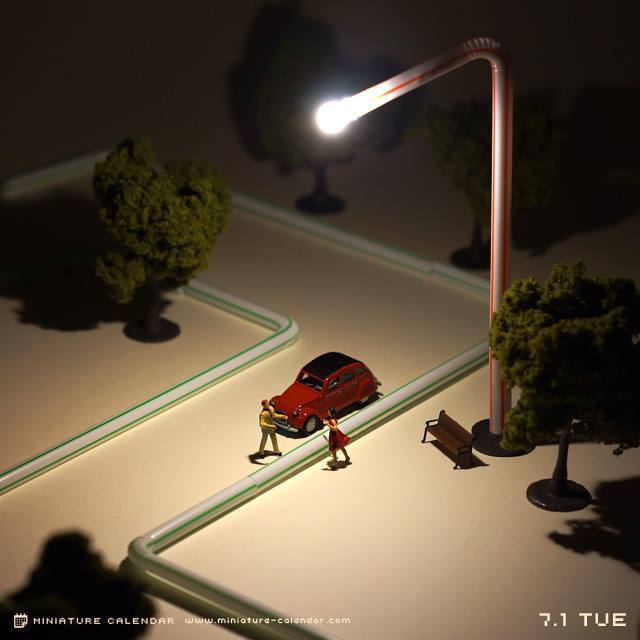 fer1972:  Miniature Dioramas made from Everyday Objects by Tanata Tatsuya  Ay pero