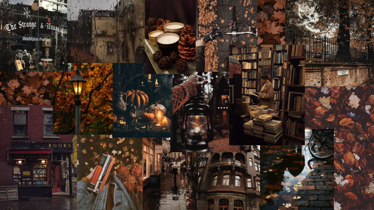 Aesthetic Creator — Dark Cozy Fall Laptop Wallpaper *REQUESTED* If you...
