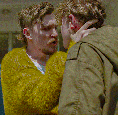KYLE GALLNER as 'Benson' & JOHNNY BERCHTOLD as Randy Bradley
The Passenger (2023) · Film · Drama · Horror · dir. Carter Smith · [Gif Creator/Editor: k-wame.tumblr.com]
