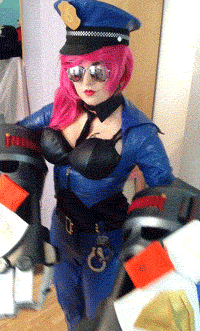 evangeli0n:  Officer Vi Cosplay~! Vi is for…..huge dork. 