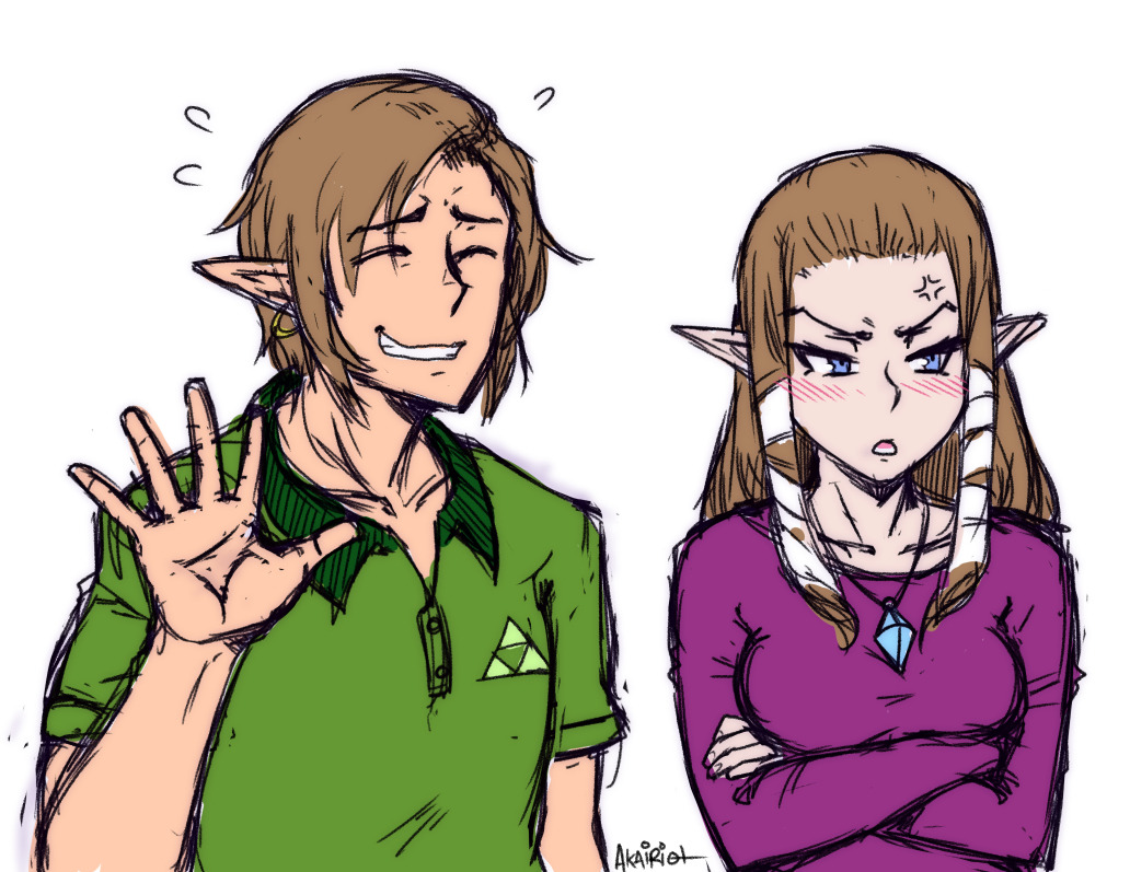akairiot:  “You two sure get along well.”“No, no, Zel, we’re just friends!