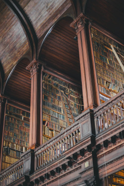 everything-celtic:   	Trinity College Library, The Long Hall by Beth Kirby  