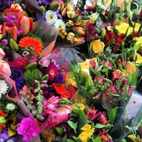 A flower does not think of competing to the flower next to it. It simply blooms💐🌷🌹🌻 (at Santa Monica Farmer’s Market - Wednesdays)