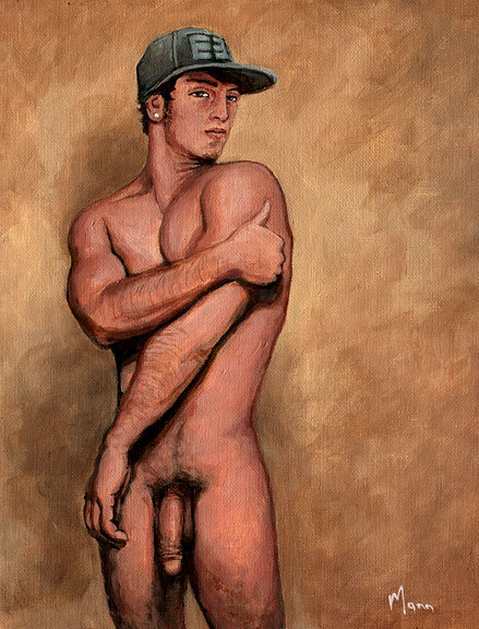 mannart: Wesley Stromberg of Emblem3 nude painting.