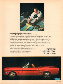 chromjuwelen:  1966 Ford Mustang Advertisement