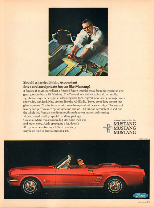 chromjuwelen:  1966 Ford Mustang Advertisement adult photos