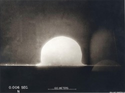 atomic-fanny:  “I am sure that at the end of the world — in the last millisecond of the earth’s existence — the last man will see what we saw” — Dr. George Kistyakowsky, Manhattan Project’s member. Today is the 70th anniversary of the Trinity