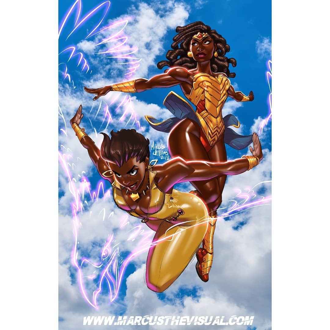 perfectbeautyart:  @marcusthevisual Nu’bia and Vixen are up next for a crossover