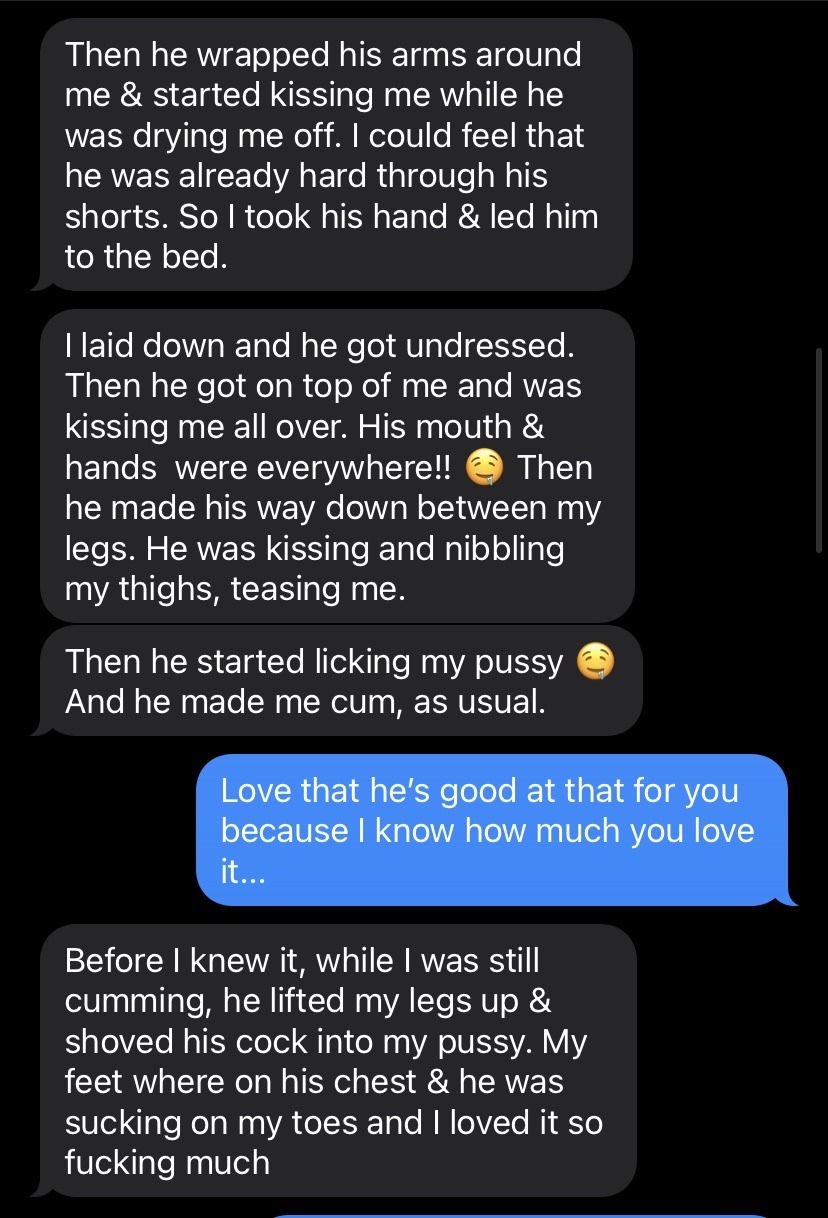 myinterests:Wow. Another insanely hot day-date for @volhotwife14. These texts tell