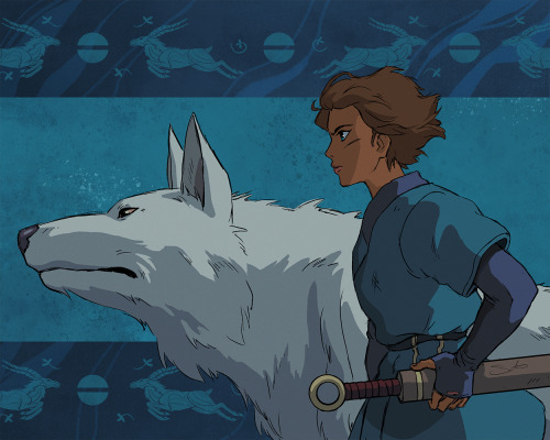 Princess Mononoke / Legend of Korra AU. (Some of my favorite scenes + Korra’s hair.)