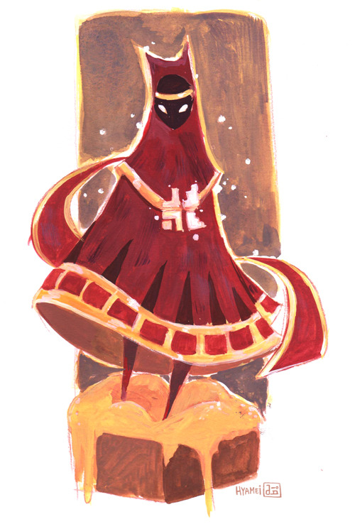 abbydraws:  “The Traveler” from Journey (gouache) 
