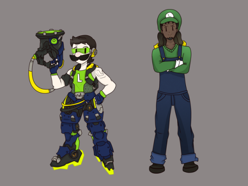 lazydida:Overwatch x Mario clothes swap! Do they make any sense? No! But this was definitely fun to 