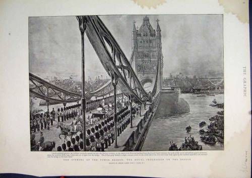 british-history:After 8 years of construction, the Tower Bridge in London was officially opened to p