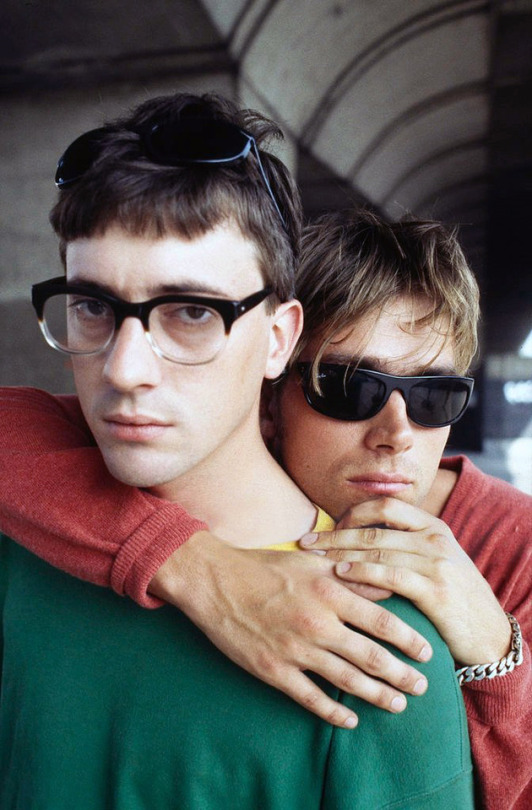 Graham Coxon And Damon Albarn Pose Under London’s Westway, 1995