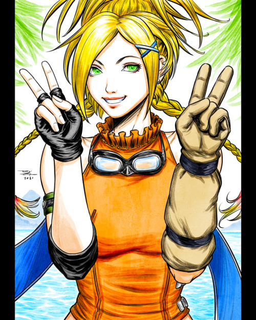 Arttrober Day29: Rikku (FFX)One of my favorite Final Fantasy characters.Here’s a link to the A