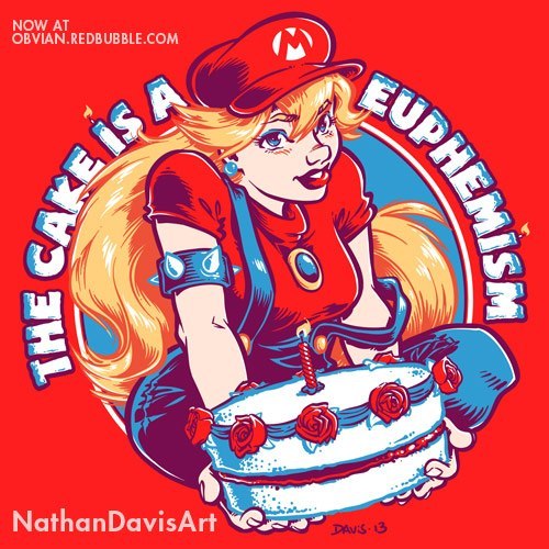gamefreaksnz:  The Cake is a Euphemism by Nathan Davis Artist: Website | Facebook