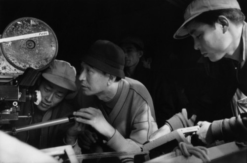 barcarole:Akira Kurosawa at Toho Studios filming Sanjuro in 1961. Photos by René Burri.