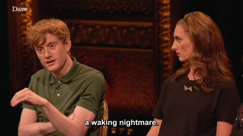 taskmastercaps:[ID: Two screencaps of James Acaster on Taskmaster, saying, “And what happened was, I